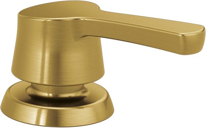 Delta Soap Dispenser, Brushed Gold