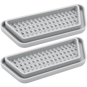 WNYT 1 Pack Refrigerator Drip Tray, Silicone Spills Water Catcher, for GE, Whirlpool, Samsung Water Dispenser Pan, Grey