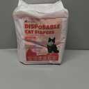 Pet Soft Disposable Cat Diapers - Diaper for Female & Male Cats, Puppy Diapers Super Absorbent, Fit for Dogs in Heat Period or Urine Incontinence, 24pcs (XS, Pink) (X-Small (24Counts))