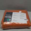 LuxClub 4 PC King Size Sheet Set Deep Pockets 18" Wrinkle Free Cooling Sheets Machine Washable Hotel Bedding Silky Soft - Autumn Orange King