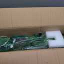 Single Post Wrought Iron Handrail Stair Railing Handrails for Outdoor Porch Railings Fits 1-2 Steps Transitional Concrete or Wooden Stairs with Base Texture Style