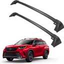 DBXB Roof Rack Crossbars Compatible with 2020–2026 Toyota Highlander XLE/XSE/Limited/Platinum/Hybrid (excl. L/LE/LE Hybrid), Heavy-Duty 260 lb Lockable Black Matte Aluminum with Tie-Down Loops