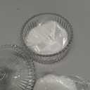 LAKIRA Large Body Powder Puff and Container, 2 Large Powder Puffs, Crystal Powder Container with 3.93" Puff for Baby Women, Dusting Powder Container with Puffs for Women, Bath, Home Use (4″ Pure)