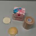 Boob Tape Breast Lift Tape for Large Breasts with 2 Pcs Nipple Covers Invisible Boobtape for A-G Cup(Beige,3 in)