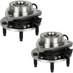 SCITOO Pair Front Wheel Bearing and Hub Assembly For Chevrolet 4WD 513124 | Wheel Bearing Hubs Fits For Chevrolet Blazer 97-05,For Chevrolet S10 97-04,For GMC Jimmy 97-03 05,For GMC Sonoma 5-Lug w/ABS