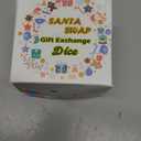 Santa Swap Gift Exchange Dice, Christmas White Elephant Game Dice, Xmas Exchange Gifts for Family Party Game, Christmas Stocking Stuffers Gift for Teens Grandkids Holiday Parties