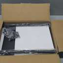 TV Tray Table for Couch - Adjustable Height & 360Swivel Panel DesignLarger Metal and Wooden Base to Prevent SlippingSofa Armrest Tray Table for Eating Laptop Couch Bed Dinner or Small Space (Standard 1 Pack, Black)