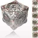 6 Sided Spinner DND Dice - Metal D4 D6 D8 D10 D10% D12 D20 All in One D&D Set - Cool Role Playing Gifts for Dungeons and Dragons TRPG MTG Games Lover Players (Bloodstained)