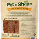 Pet 'n Shape Chik 'n Breast Jerky Dog Treats - 2 Pound | Premium chicken breast recipe, Limited ingredients, Wheat and soy free, Training reward, For all life stages, High protein, Best By 10/16/2026