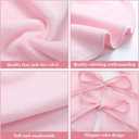 Gejoy Christmas Tree Skirt Jade Fox Velvet Light Pink Mini Tree Skirt for Xmas Party Christmas Decoration Bedroom Home Classroom Corner Decor 12 Inches Gift to Family and Friends