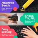 AYNAT FUN Magnetic Drawing Board for Toddlers & Kids - Toddler Doodle & Sketch Toys, Includes Magnet Stylus Pen and Beads for Girls & Boys, Travel & Car Ride Activities
