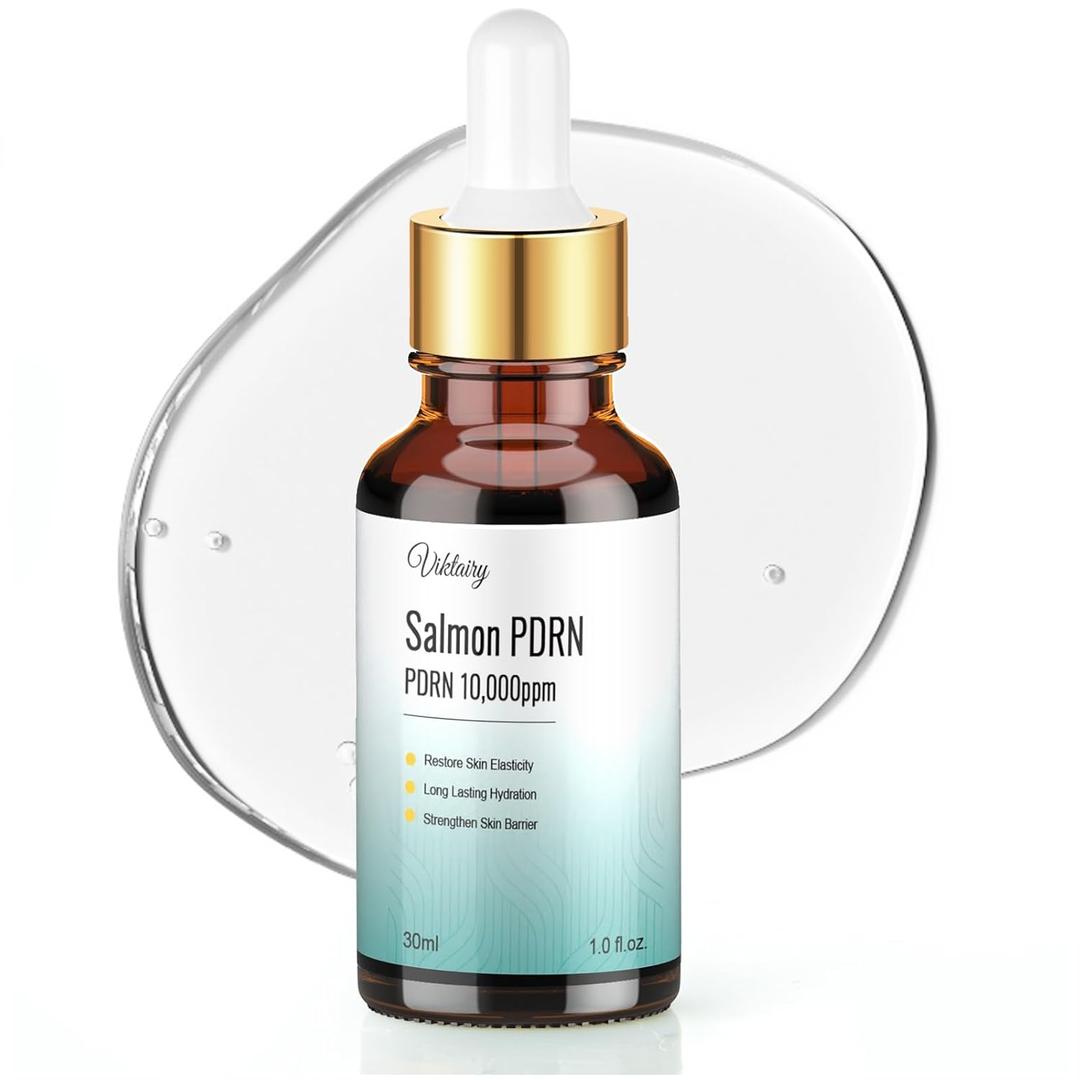 2 x Salmon PDRN Serum, Concentrate 10,000ppm PDRN Salmon DNA for Skin Glow, Skin Barrier Restoration & Plumping, Smoothing Fine Lines & Firming, Hydrating & Calming, Skincare (30ml, 1.0 fl.oz.)