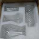 Set of 12 Glass Bud Vase Set, Small Vintage Clear Flower Vase Centerpieces for Table Bulk Cute Rustic Style Mini Vase for Home Decor Wedding Baby Shower Birthday Party