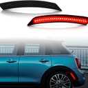 Bestview Side Marker Light Assembly Compatible for MINI Cooper R55 R56 R57 R58 R59 R60 R61 2007-2015, Red Rear Fender Bumper Lamps, Smoked Lens 2PCS