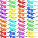 Sherr 48 Pairs Rimless Sunglasses Neon Party Supplies Colorful Glasses Plastic Sunglasses for Women Men Adults Party Favor