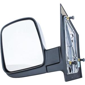 Dependable Direct Driver Side Mirror Fits Chevy Express, GMC Savana (03 04 05 06 07 08 09 10 11 12 13 14 15 16 17) Textured Non-Heated Folding Left Outside Rear View Replacement Door Mirror, GM1320284, 16x16x15in, 6LB