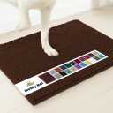 Muddy Mat | Super Absorbent Door Mat Indoor, Microfiber Quick Dry Chenille Entryway Rug, Non-Slip Front Door Mat, Indoor Mats for Entryway, Machine Washable Pet Rug, Brown 30"x19"