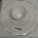 10 Inch White Ceramic Cake Stand (Holds 10 Inch Cake), Decorative Cupcake Stand, Dessert Display Plates for Snacks and Cookies, Baby Shower, Birthday, Wedding Party Decor