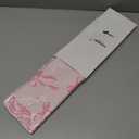 Pink Bow Table Runner 72 Inches Cute Heart Linen Fabric Scalloped Table Runner Coquette Dining Decor for Birthday Baby Shower Party Valentine's Home Decor(Bow B)