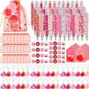 36 Sets Valentine Appreciation Gifts for Employees Coworkers Valentine Team Staff Gifts Bulk Include Ballpoint Pens Heart Keychain Pin Inspirational Greeting Card and Organza Bags