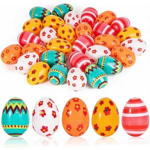 Jumbo 3 Inch Reusable Plastic Easter Eggs 30 Count - Premium Fillable Easter Eggs Bulk for Easter Egg Hunt, Basket Filler, Party Favors, Toy & Candy Fillers, Kids Classroom Activities