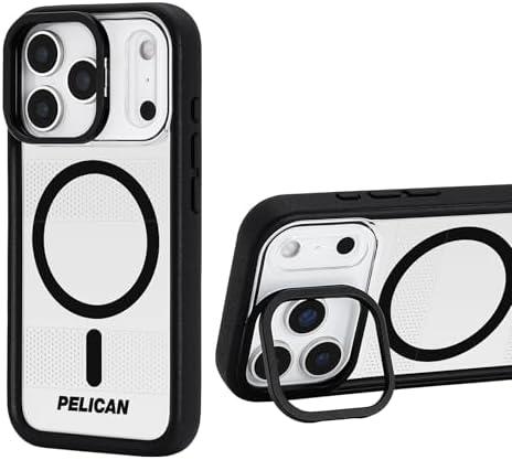 Pelican Protector iPhone 17 Pro Case [Compatible with MagSafe] Rugged Magnetic Phone Case with 16ft Military-Grade Drop Protection - Heavy Duty Phone Cover for iPhone 17 Pro - Black