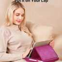 JSAUX Tablet Pillow Stand, Tablet Stand Holder Dock for Lap, Bed and Desk Compatible with iPad Pro 11 10.5 9.7 10.2 Air Mini, Kindle, Tablets, Phones, E-Reader and More 4-11'' Devices Purplish Red