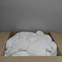 DWR Luxury Feather Down Fiber Comforter Oversized King Size, Ultra-Soft Cotton-Blend Fabric, 750 FP Medium Weight for All Season Hotel Style Fluffy Duvet Insert with Ties (120"x98", White)