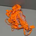 Kaei&Shi Floral Embroidered Garter Belt Set,Sheer Lingerie Sets for Women Sexy,Wedding Night Valentines Boudoir Outfits (8-10, Neon Orange)