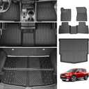 Floor Liner Compatible with 2021-2024 Nissan Rogue Cargo Mat TPE Floor Mat for 2021 2022 2023 2024Nissan Rogue Accessories(Cargo Mat+Floor Mat)
