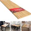 Unfinished Birch Butcher Block Countertop - Solid Wood Cutting Board for Kitchen Island, DIY Desk & Washer Dryer Top, Customizable Surface, 72" x 25" x 1.5" Thick
