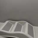 TRIXIE Lightweight Pet Stairs with Non-Slip Rubber Treads - 3 Step Stairs for Dogs and Cats to Reach Beds and Couches - Foldable and Easy to Store - Light Gray