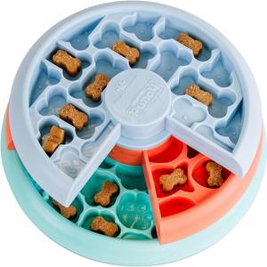 Outward Hound by Nina Ottosson Lickin Layers Small 3-in-1 Dog Puzzle Feeder, Lick Mat & Slow Bowl Puppy Enrichment Toy for Small Dogs, Dishwasher Safe