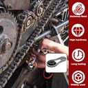 findmall 40SS Roller Chain 10 Feet with 1 Connecting Links, 240 Links, Stainless Steel