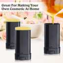 20 Pack 15ml Empty Deodorant Containers Oval Lip Balm Tubes 0.5 oz Plastic Deodorant Tubes Refillable Oval Twist-Up Tubes BPA-Free for DIY Homemade Crayon Chapstick Lotion Sticks Vials(Black)