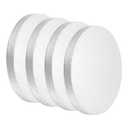 uxcell 4Pcs Aluminum Disc, 2"(50mm) Diameter 0.24"(6mm) Thickness 6061 Aluminum Circle Plates Round Sheets for Metal Stamping