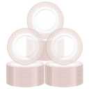 Tomeurperf 10Pcs Clear Charger Plates Bulk Wedding - 13" Premium Clear Plastic Chargers with Pink Beaded, Decorative Dinner Charger Plates for Events & Parties