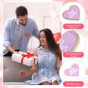 Juexica 24 Pcs Heart Shaped Iron on Patches Glitter Chenille Love Applique Embroidered Appliques Valentine's Day Transfers Sew on Fabric Patch for Clothes Jackets Backpack Hat Decoration(Bright)