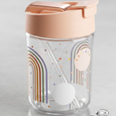 Plastic Sipper & Straw "Rainbow" Edition