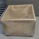 YAHUAN Bamboo Wooden Storage Box Cube Storage Organizer Bins Decorative Wood Square Basket Wood Crates Wicker Storage Cubes Basket Organizer for Home,Office,Closet,Shelf (cube bamboo)