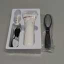 Electric Foot Callus Remover, Rechargeable Portable Electronic Foot File Pedicure Kits, Waterproof Foot Scrubber File, Professional Pedicure Tools, Foot Care for Dead Skin Ideal Gift, 3 Rollers