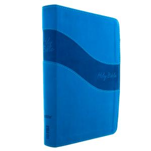 NIV, Gift Bible, Leathersoft, Blue, Red Letter Edition