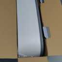 MR.SIGA Toilet Stool Squat Adult, Bathroom Stool Heavy Duty, Anti Slip Toilet Step for Bathroom, Toddler Step Stool for Kids, Off-White & Dark Gray