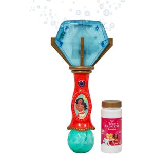 Little Kids Disney Princess Moana Light and Sound Musical Bubble Wand, Includes Bubble Solution