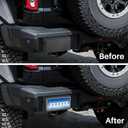 Car License Plate Frames Universal Rear Front License Plate Bracket Cover Hidden Safe Lock Box with Combination Lock for SUVs, Trucks, Vans