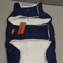 KYEESE Dog Coat Warm Pet Winter Coat with Leash Hole Waterproof Dogs Jacket with Fleece Lined Soft Pet Sweater for Cold Weather Windproof Dog Puffer Coats for Small Dogs Thick Pets Clothes with Pocket (Medium, 01# Blue)