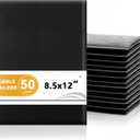Yeplan 8.5x12 Inch Bubble Mailers, 50 Pack Self Seal Padded Envelopes | Usable Size 8.5x11" Durable Waterproof Padded Mailers for Small Business Shipping for Books, Clothes, Makeup Supplies