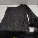 Nagfar Sparkly Sequins Sexy Dresses Prom Evening Gown Birthday Masquerade Cocktail Party Club Glitter Dress (Large)