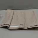 Novecozy Linen Texture 100% Blackout Curtains 45 inches Long for Bedroom Living Room Darkening Full Black Out Rod Pocket & Back Tab Thermal Insulated Home Decor Window Drapes2 Panels SetTaupe