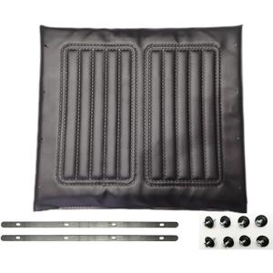 Silver Sport 2 Wheelchair seat Cushion 18 inch,Wheelchair Replacement seat,Vinyl Seat Upholstery 18x16,Embossed,Replacement Parts, with Hardware,STDS3J4618.Suitable for K1/K2 wheelchairs(1Ea,Black)